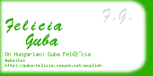 felicia guba business card